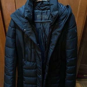 Michael Kors Women’s Black Belted Puffer Jacket